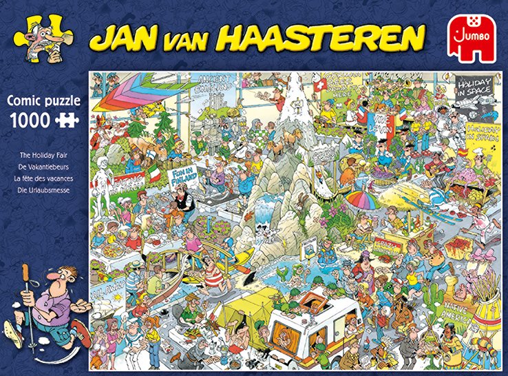 EAN 8710126190517 - Jan van Haasteren The Holiday Fair 1000 pcs Puzzle rompecabezas 1000 pieza(s) Humor imagen 6