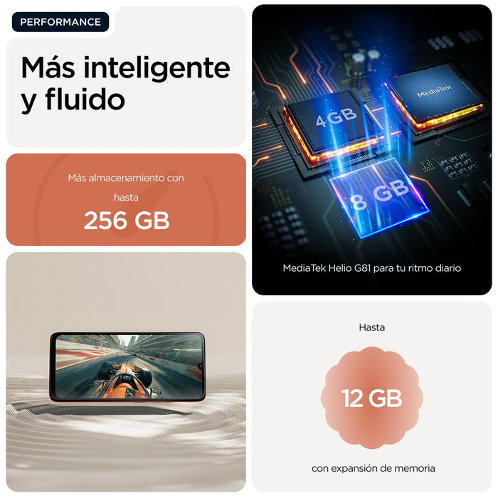 EAN 840493601595 - Motorola moto g06 17,5 cm (6.88") SIM doble Android 15 4G USB Tipo C 4 GB 256 GB 5200 mAh Naranja imagen 14