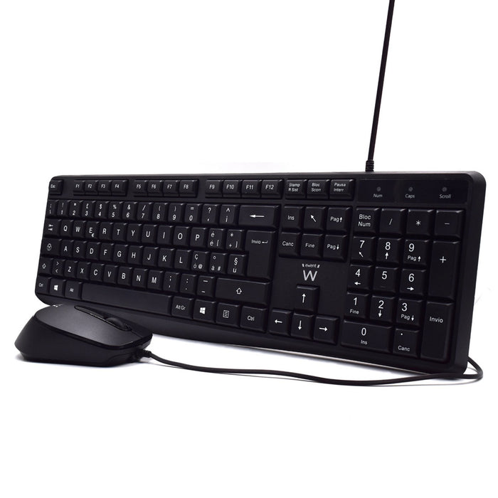 EAN 8052101430356 - Ewent EW3005 teclado Ratón incluido Oficina USB QWERTY Italiano Negro imagen 2