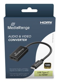 EAN 4260664877820 - MediaRange MRCS234 adaptador de cable de vídeo 0,2 m USB Tipo C HDMI Negro imagen 2