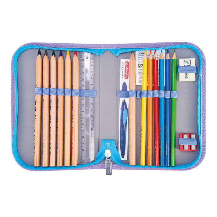 EAN 4008110395371 - Herlitz SoftLight GREENline Little Monster juego de mochila escolar Chica Poliéster Azul, Lila, Amarillo imagen 12