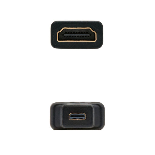 EAN 8433281006058 - Nanocable 10.15.1206 cambiador de género para cable HDMI Micro HDMI Negro imagen 2