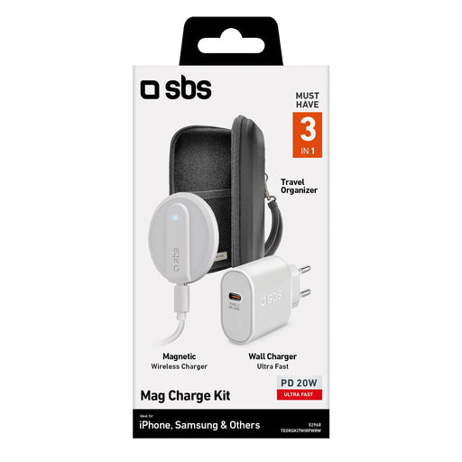 EAN 8018417402968 - SBS Always on Charge KIT Auriculares, Smartphone, Reloj inteligente Blanco USB Cargador inalámbrico Carga imagen 2