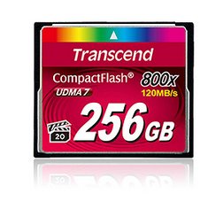 EAN 0760557827160 - Transcend 256GB 800x CF CompactFlash imagen 1