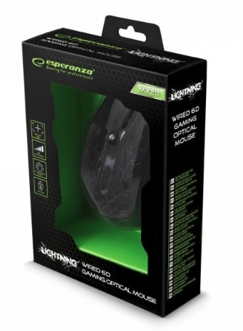 EAN 5901299925560 - Esperanza EGM211R ratón Juego mano derecha USB tipo A Óptico 2400 DPI imagen 4