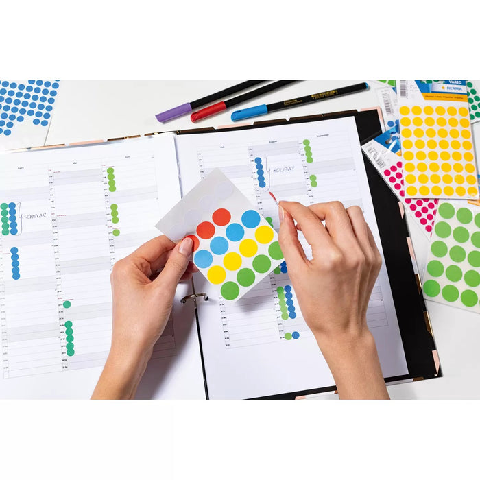 EAN 4008705022101 - HERMA 2210 etiqueta autoadhesiva Círculo Blanco 5632 pieza(s) imagen 4