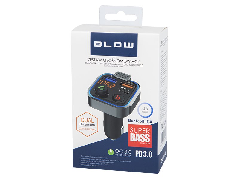 EAN 5900804121572 - BLOW 74-166# transmisor FM 87,5 - 108 MHz Bluetooth Negro imagen 3