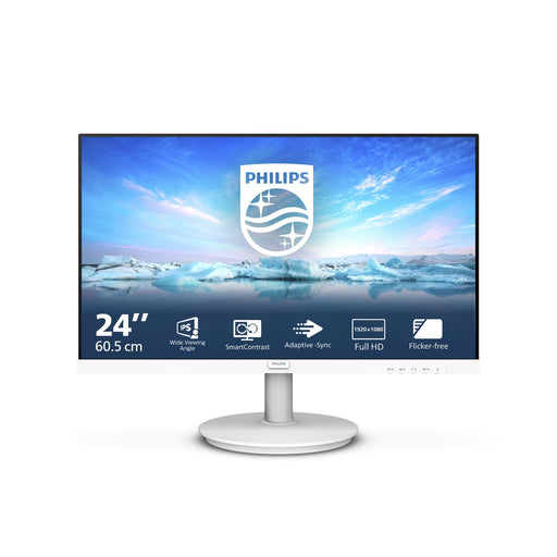 EAN 8712581804343 - Philips V Line 241V8AW/00 pantalla para PC 60,5 cm (23.8") 1920 x 1080 Pixeles Full HD LCD Blanco imagen 1
