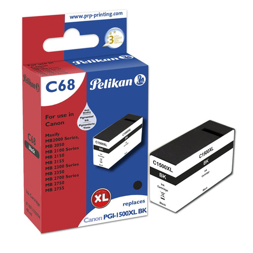 EAN 4018474707949 - Pelikan C68 Black cartucho de tinta 1 pieza(s) Compatible Alto rendimiento (XL) Negro imagen 1