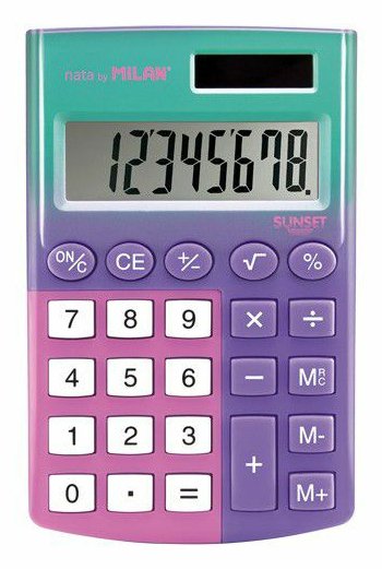EAN 8411574082965 - Milan Sunset calculadora Escritorio Calculadora básica Púrpura imagen 1