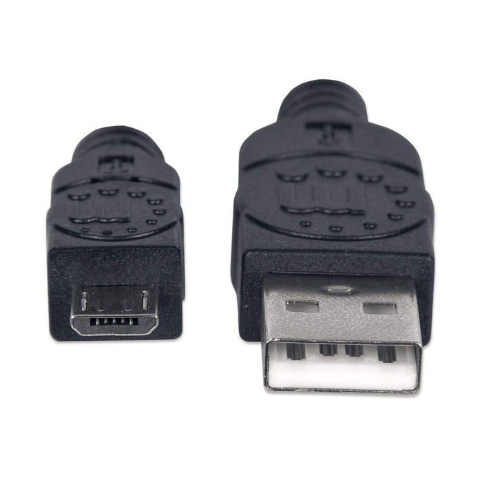 EAN 0766623307178 - Manhattan 307178 cable USB USB 2.0 1,8 m USB A Micro-USB B Negro imagen 3