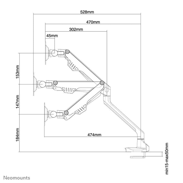 EAN 8717371446628 - Neomounts FPMA-D750WHITE soporte para monitor 81,3 cm (32") Escritorio Blanco imagen 9