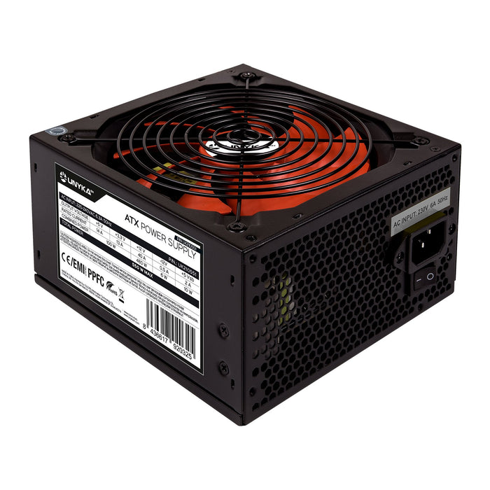 EAN 8436617920325 - UNYKAch UK210551 unidad de fuente de alimentación 550 W 20+4 pin ATX ATX Negro, Rojo imagen 2