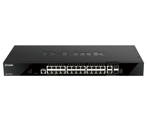 EAN 0790069454769 - D-Link DGS-1520-28 switch Gestionado L3 10G Ethernet (100/1000/10000) 1U Negro imagen 1