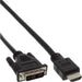 EAN 4043718251971 - InLine 17659E adaptador de cable de vídeo 0,5 m HDMI DVI Negro imagen 1