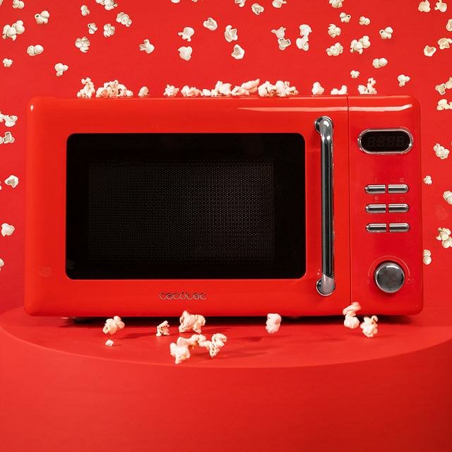 EAN 8435484017152 - Cecotec 01715 microondas Rojo Microondas con grill Encimera 20 L imagen 3