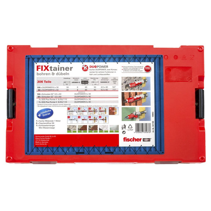 EAN 4048962334876 - Fischer FIXtainer 306 150 pieza(s) Juego de enchufes de pared y tornillos imagen 3