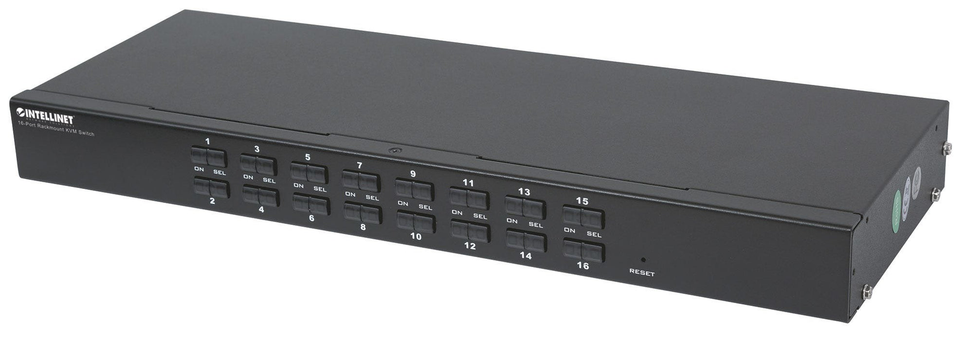 EAN 0766623506496 - Intellinet 506496 interruptor KVM Montaje en rack Negro imagen 1