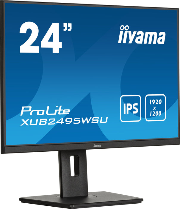 EAN 4948570123827 - iiyama ProLite XUB2495WSU-B7 pantalla para PC 61 cm (24") 1920 x 1200 Pixeles 4K Ultra HD LED Negro imagen 3