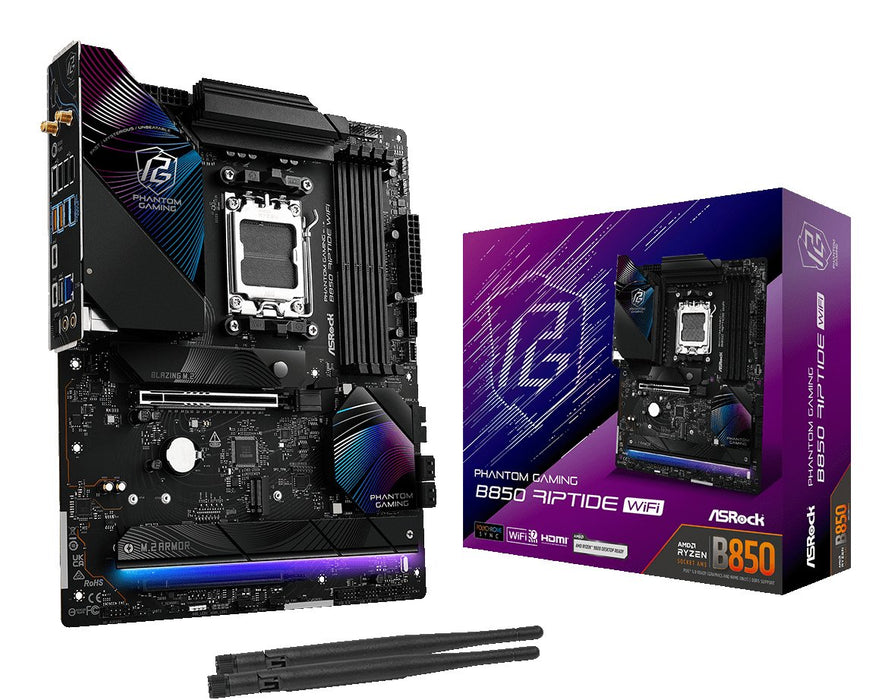 EAN 4711581490079 - Asrock Phantom Gaming B850 Riptide WiFi AMD B850 Zócalo AM5 ATX imagen 1