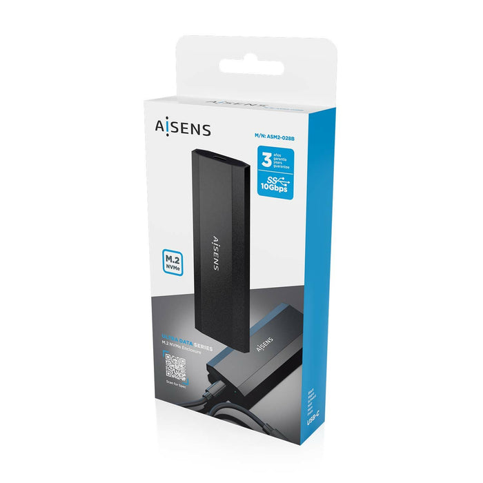 EAN 8436574709896 - AISENS ASM2-028B caja para disco duro externo Caja externa para unidad de estado sólido (SSD) Negro imagen 6