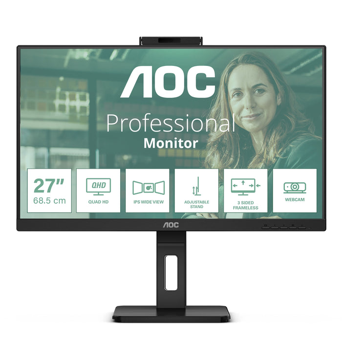 EAN 4038986180764 - AOC Q27P3QW pantalla para PC 68,6 cm (27") 2560 x 1440 Pixeles Quad HD Negro imagen 1