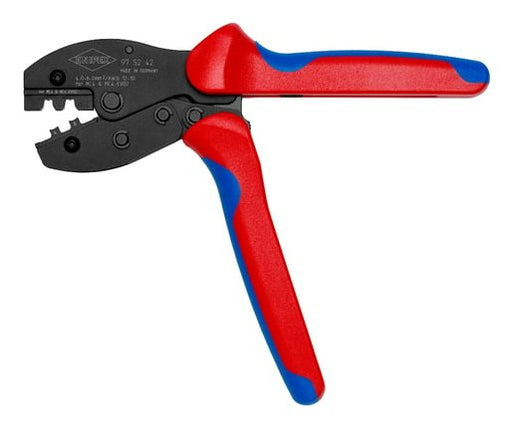 EAN 4003773092117 - Knipex 97 52 42 crimpadora Herramienta para prensar Azul, Rojo imagen 2