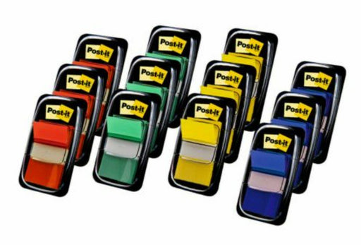 EAN 4001895956409 - Post-It 680-P10+2 Separador en blanco con pestaña Poliestirol Azul, Verde, Rojo, Amarillo imagen 1