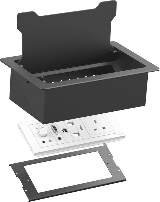 EAN 4875951000005 - Vision TC3 SURRTB organizador de cables Escritorio Caja de cables Negro, Blanco 1 pieza(s) imagen 3