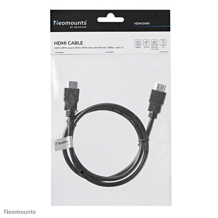 EAN 8717371442750 - Neomounts HDMI3MM cable HDMI 1 m HDMI tipo A (Estándar) Negro imagen 4