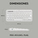 EAN 5099206111226 - Logitech 920-011828 teclado Universal RF Wireless + Bluetooth QWERTY Español Blanco imagen 10