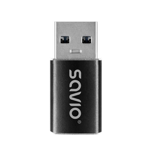 EAN 5901986049203 - Savio AK-81 adaptador de cable de vídeo 0 m USB Tipo C USB tipo A Negro imagen 1