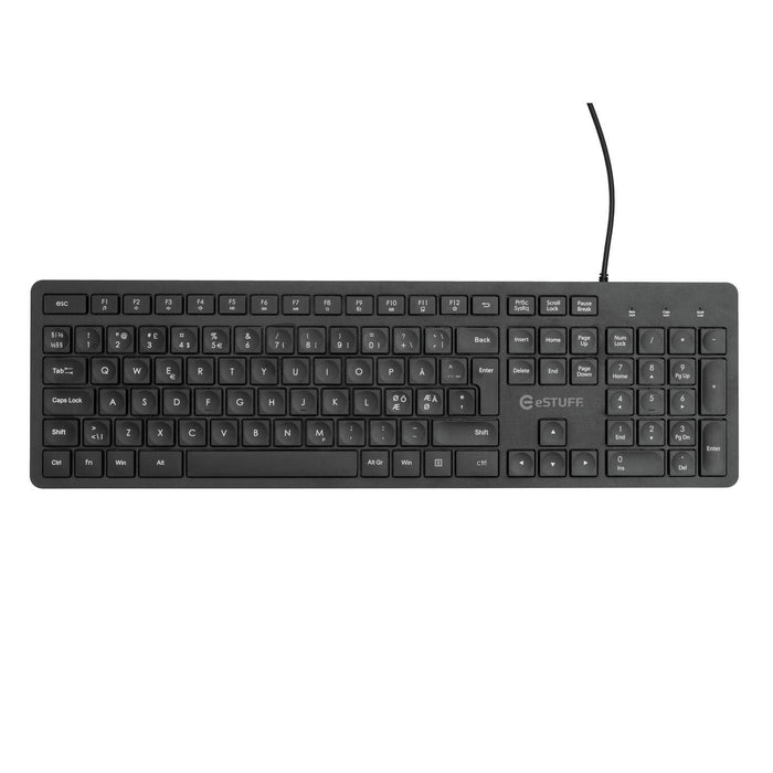 EAN 5704174593553 - eSTUFF GLB211102 teclado Oficina USB QWERTY Nórdico Negro imagen 3