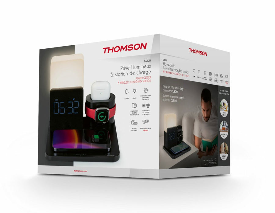 EAN 3499550387841 - Thomson CL800i Reloj despertador digital Negro imagen 2