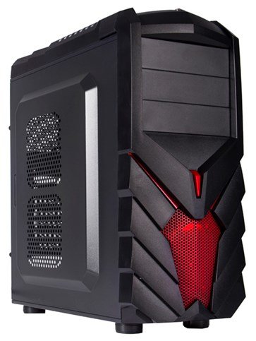 EAN 0642968297612 - Black Lion PG1137 carcasa de ordenador Midi Tower Negro, Rojo imagen 1