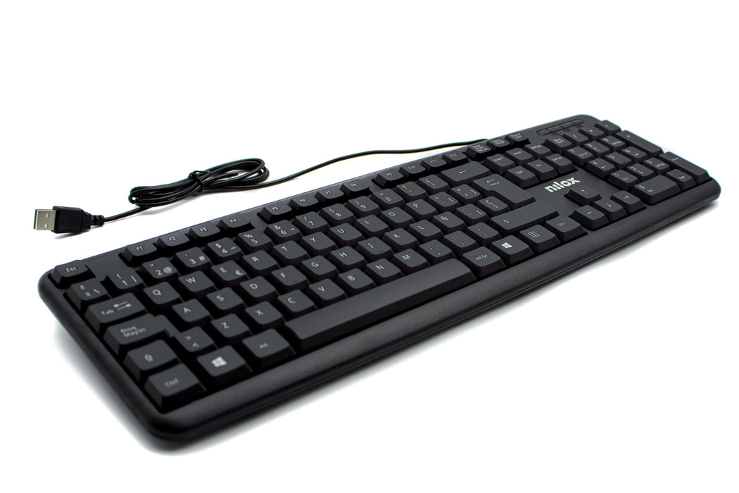 EAN 8436556146145 - Nilox NXKBE000002 teclado Universal QWERTY Español Negro imagen 9
