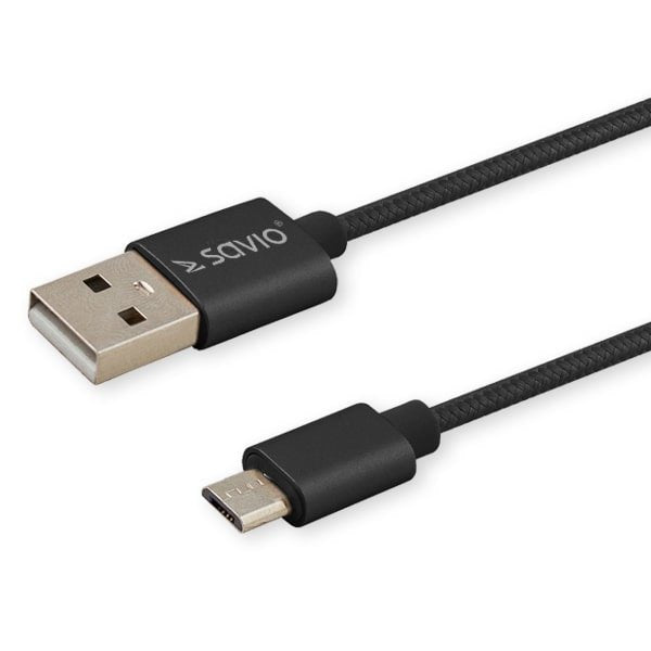 EAN 5901986044628 - Savio CL-129 cable USB USB 2.0 2 m USB A USB C Negro imagen 2