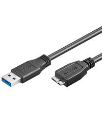 EAN 4040849951695 - Goobay 1m USB 3.0 A/micro-B cable USB USB A Micro-USB B Negro imagen 1