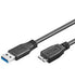 EAN 4040849951695 - Goobay 1m USB 3.0 A/micro-B cable USB USB A Micro-USB B Negro imagen 1