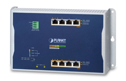EAN 4711605286077 - PLANET IP30, IPv6/IPv4, 4-Port Gestionado L2/L2+ Gigabit Ethernet (10/100/1000) Energía sobre Ethernet (P imagen 1