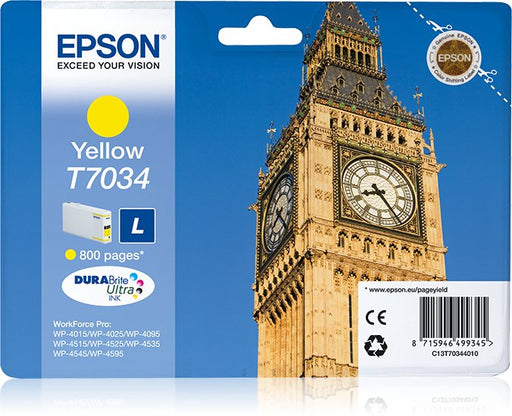 EAN 8715946490083 - Epson Big Ben T7034 cartucho de tinta 1 pieza(s) Original imagen 1