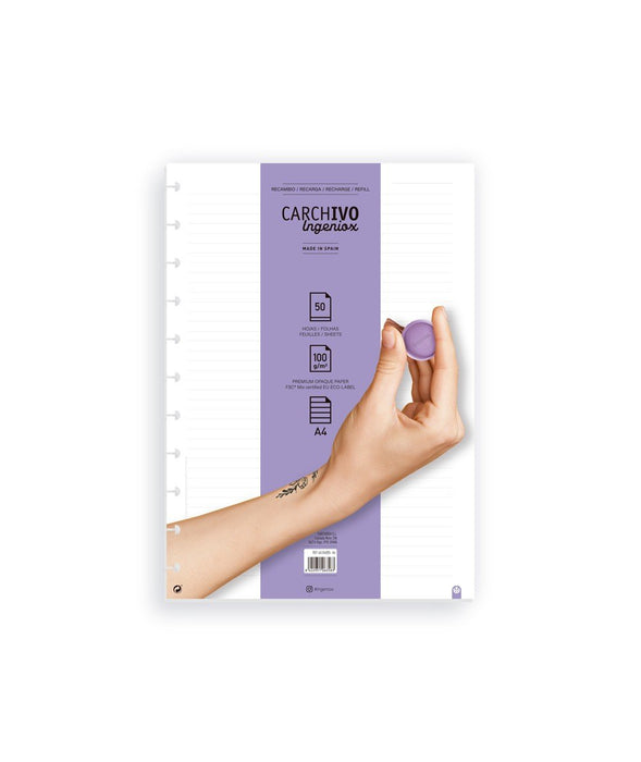EAN 8422951063583 - CARCHIVO 66104005 papel de cuaderno 210 x 297 mm (A4) 50 hojas imagen 1