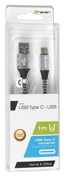 EAN 5907512863336 - Tracer TRAKBK46265 cable USB USB 2.0 1 m USB C USB A Negro, Plata imagen 3
