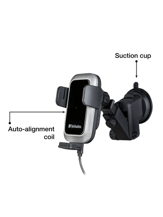 EAN 0023942495543 - Verbatim FWC-03 Pro Qi Fast Wireless Autoladegerät retail Negro imagen 3