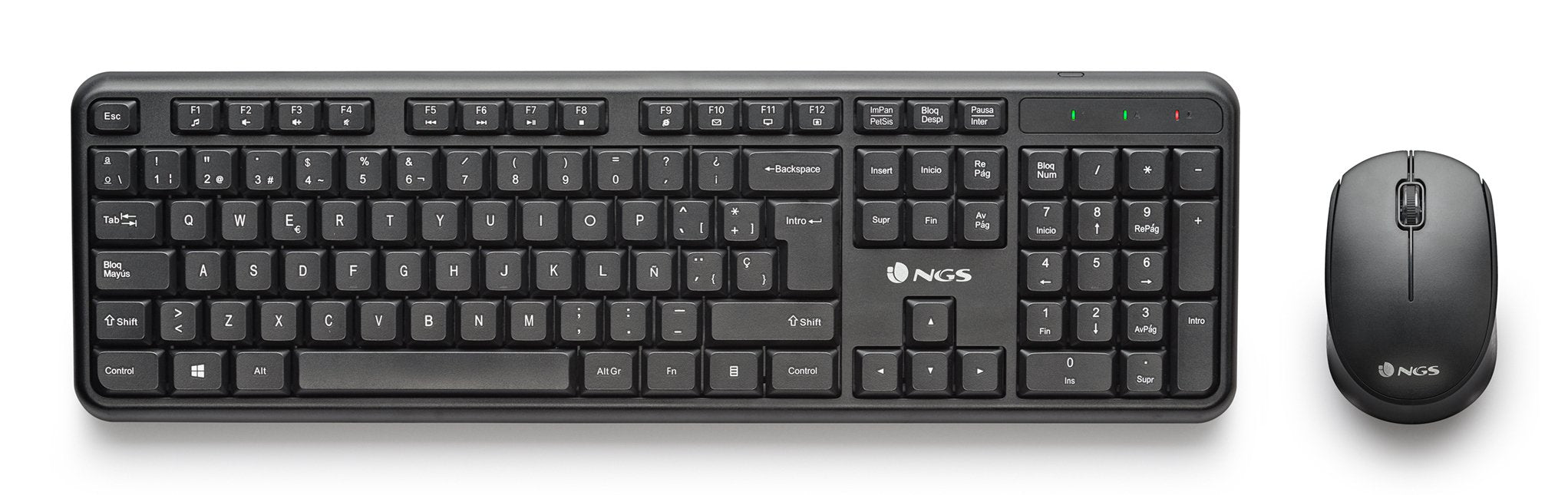 EAN 8435430627688 - NGS HARMONY KIT (QUERTY, IT) teclado Ratón incluido Universal RF inalámbrico QWERTY Italiano Negro imagen 1