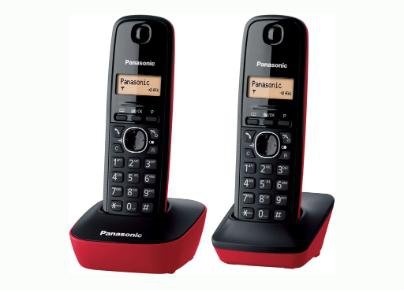 EAN 5025232621910 - Panasonic KX-TG1612 Teléfono DECT Identificador de llamadas Negro, Rojo imagen 1
