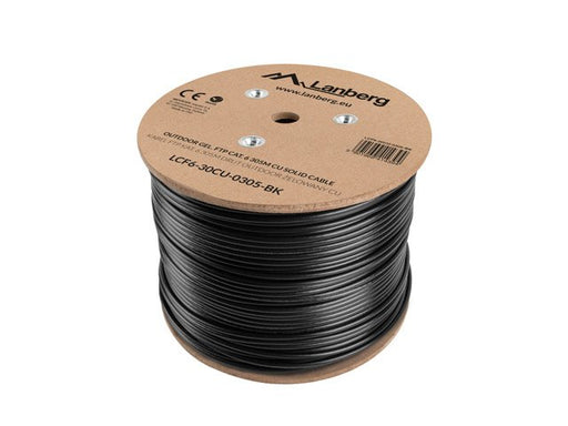 EAN 5901969414394 - Lanberg LCF6-30CU-0305-BK cable de red Negro 305 m Cat6 imagen 1
