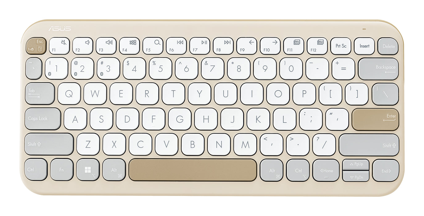 EAN 4711387166161 - ASUS KW100 KEYBOARD/BG/UI/80 teclado Hogar Bluetooth Beige, Avena imagen 1