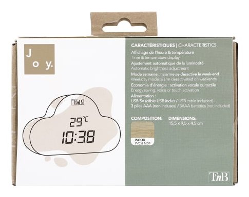 EAN 3303170112168 - T'nB CLOCKCLWD despertador Reloj despertador digital Madera imagen 5
