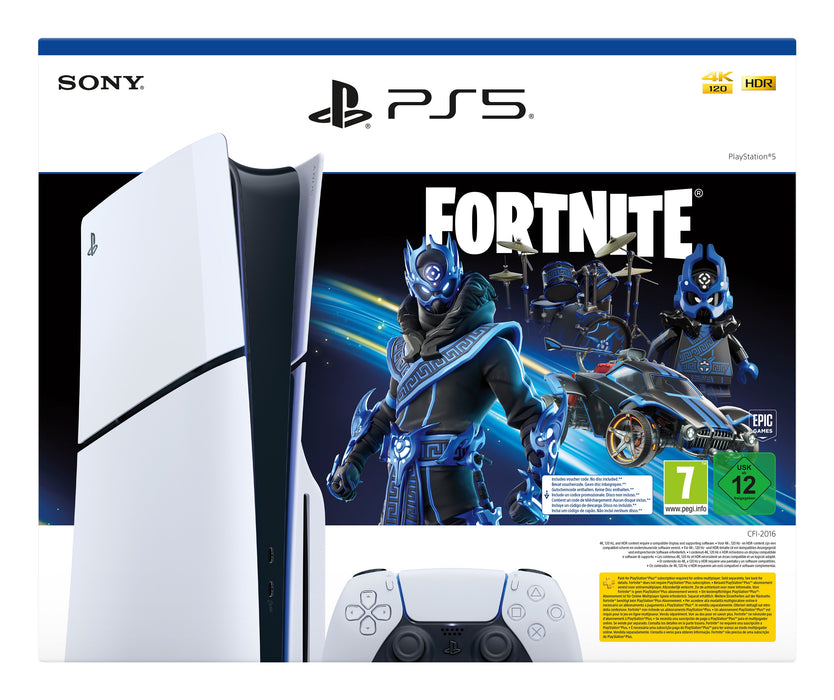 EAN 0711719593553 - Sony PlayStation 5 Slim Fortnite bundle 1,02 TB Wifi Negro, Blanco imagen 1